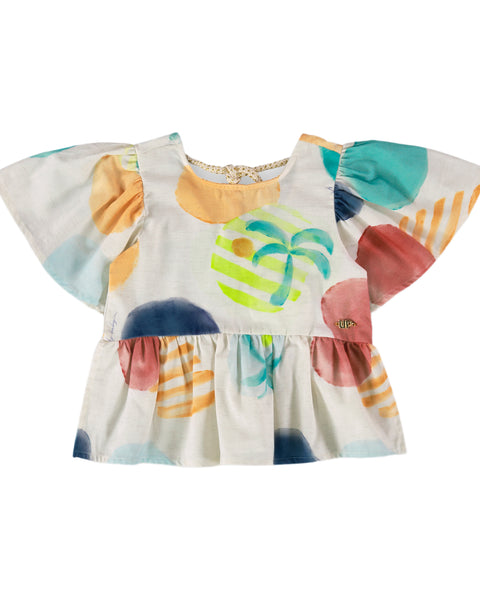 Sunset at Paradise Woven Top: 6Y