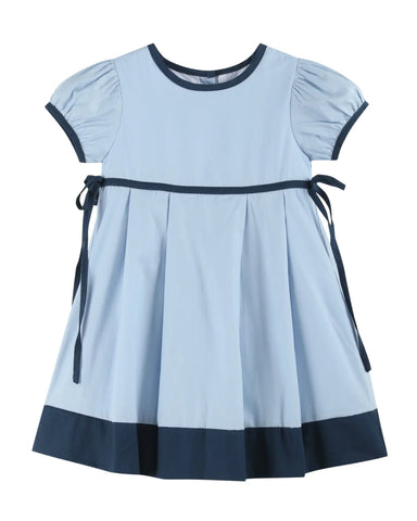 Light & Dark Blue Ribbon Bow Dress