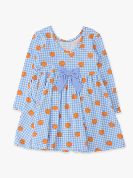 Pumpkin Gingham Dress