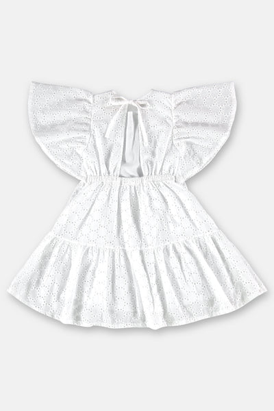 White Lace Dress: 12-24m, 3T, 6Y