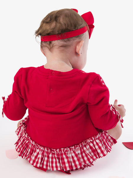 Red Gingham Heart Bloomer Set