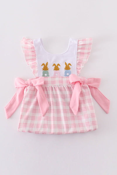 Bunny Pink Bow Romper