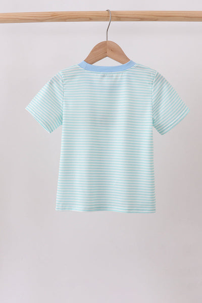 Tool Embroidery Stripe Top