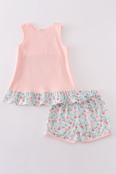 Floral Bunny Top & Short Set