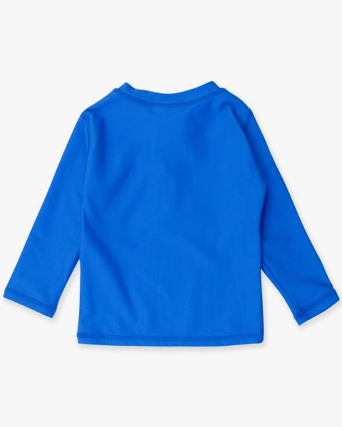 Neon Royal Blue Long Sleeve Zipper Rash Guard