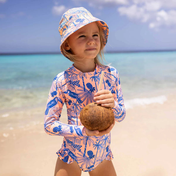 Bali Leg Frill Surf Suit (size 2T, 3T, 4T, 6y)