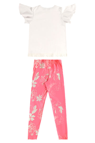Pink Garden Legging Set