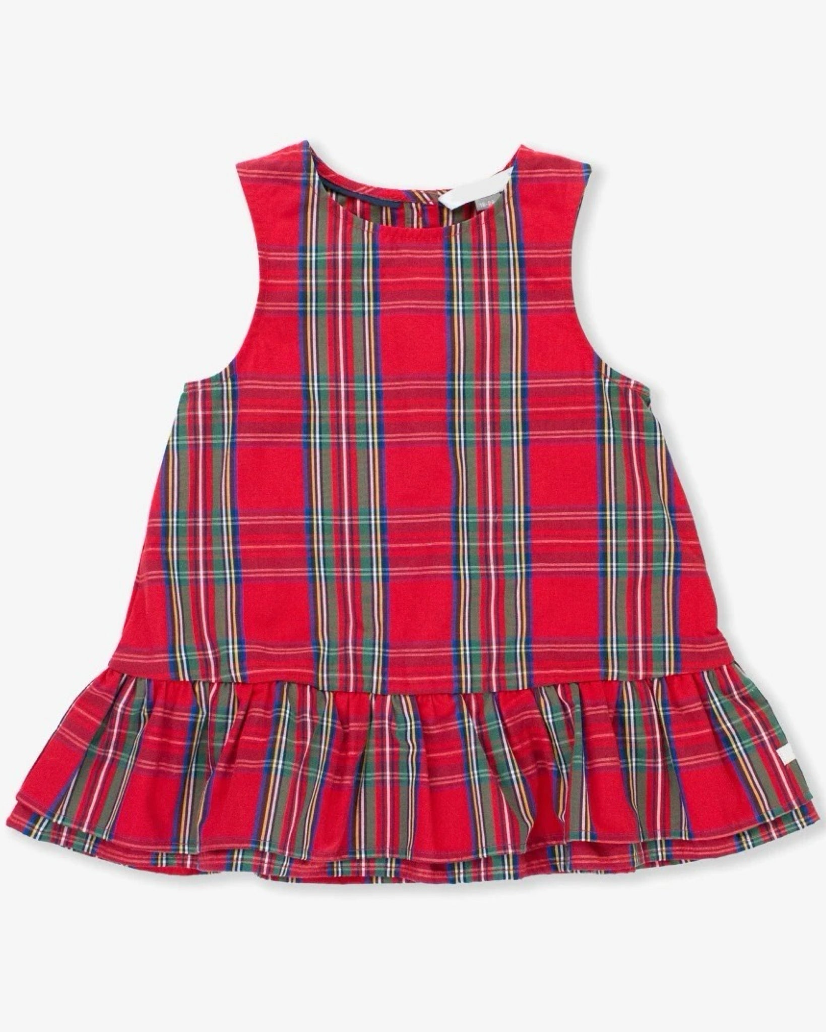 Holiday Plaid Jumper Dress