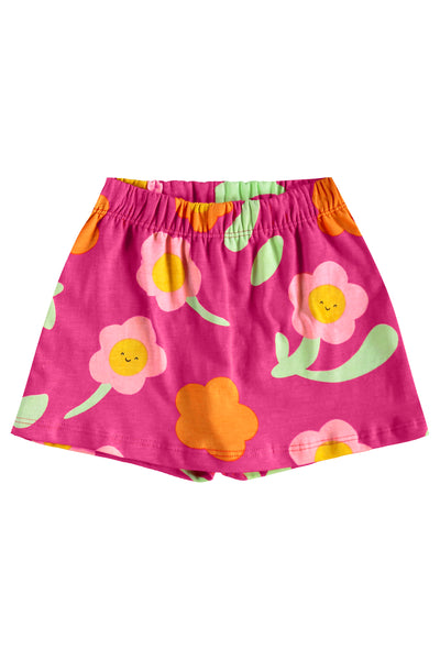 Happy Flowers Skirt/Short Set