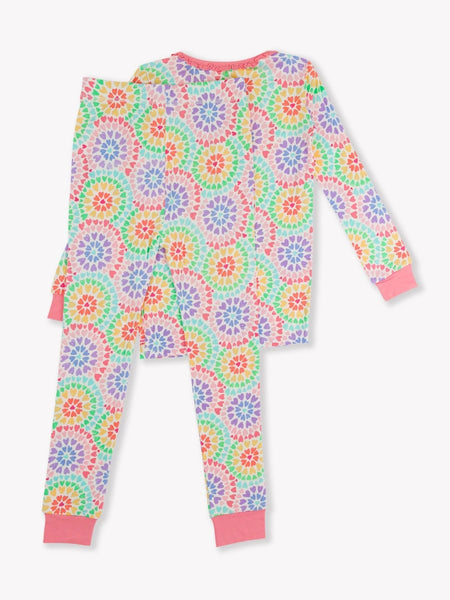 Colorful Kaleidoscope Hearts Pajama Set