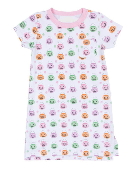 Pumpkin Candy Pail Pima Nightdress