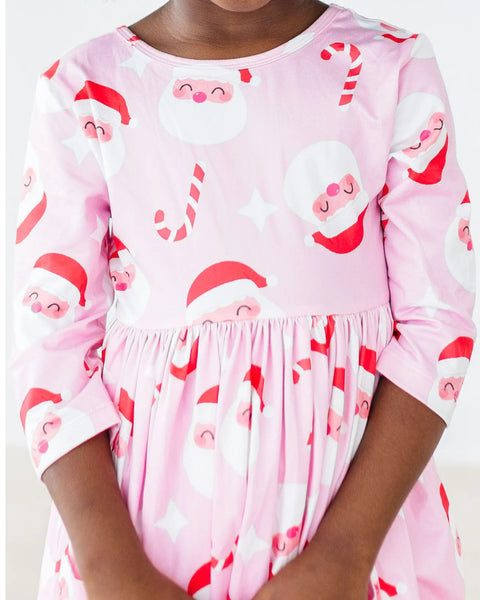 Santa Claus Pocket Dress: 12-24m