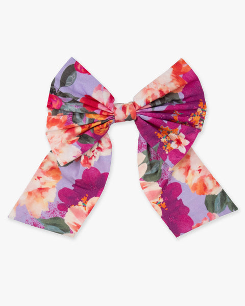 Floral Valley Woven Bow Hair Clip