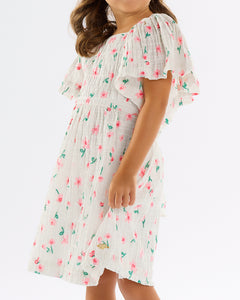 Daisies Woven Pleated Dress