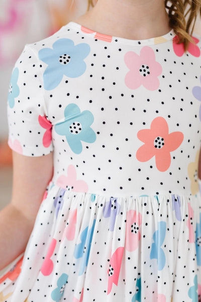 Dots & Daises Pocket Twirl Dress