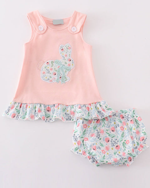 Floral Bunny Bloomer Set