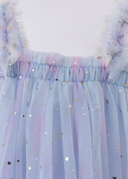 Moon & Stars Blue Tulle Dress