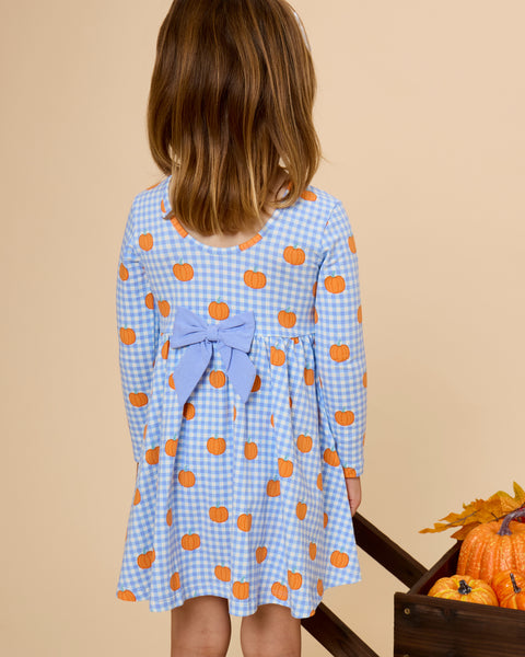 Pumpkin Gingham Dress