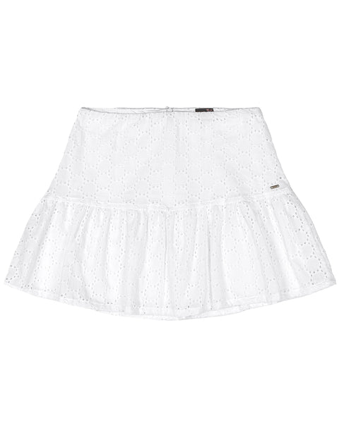 Eyelet White Skirt: 12Y