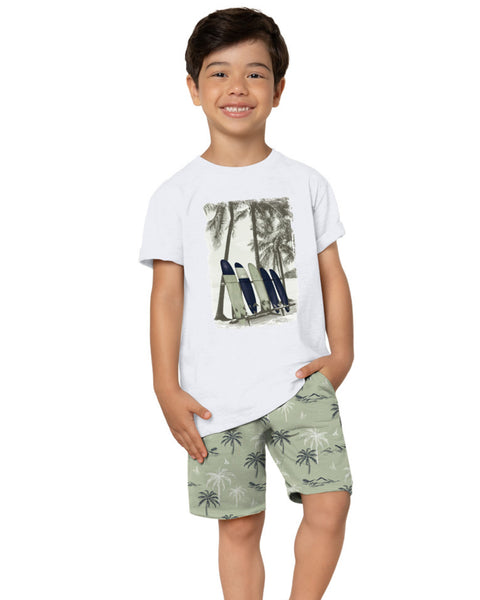 Surfboard & Coconut Trees Set