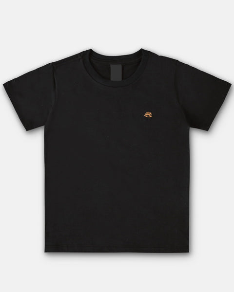 Black Solid T-Shirt: 2T & 3T