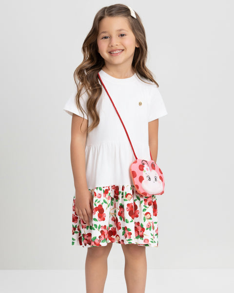 Berry Sweet Dress with Crossbody Bag