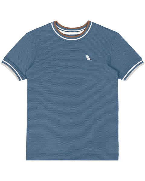 French Blue Dobby T-Shirt: 4T & 8Y