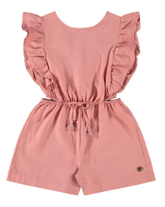 Rose Linen Romper