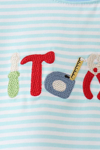 Tool Embroidery Stripe Top