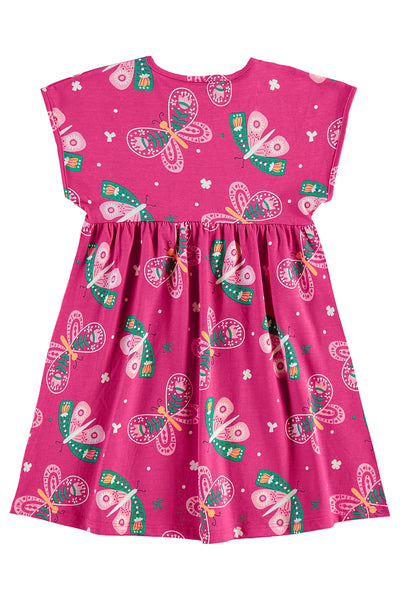 Butterfly Fuchsia Dress