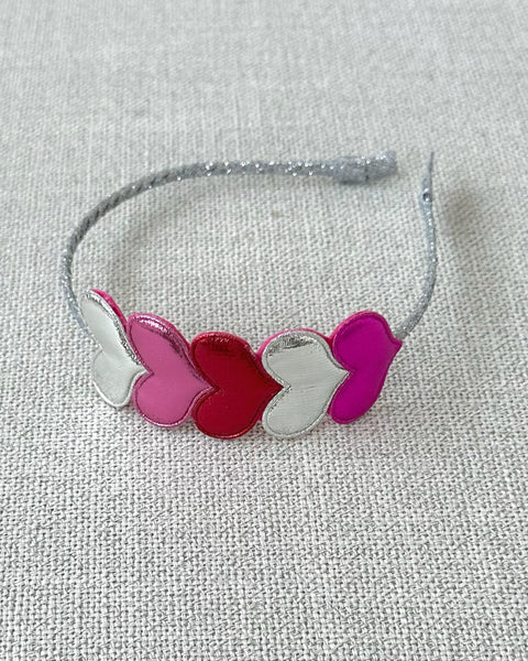 Multi Hearts Headband (Variety of Color)