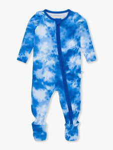 Tie Dye One Piece Zipper Footie Pajama (Variety of Color)