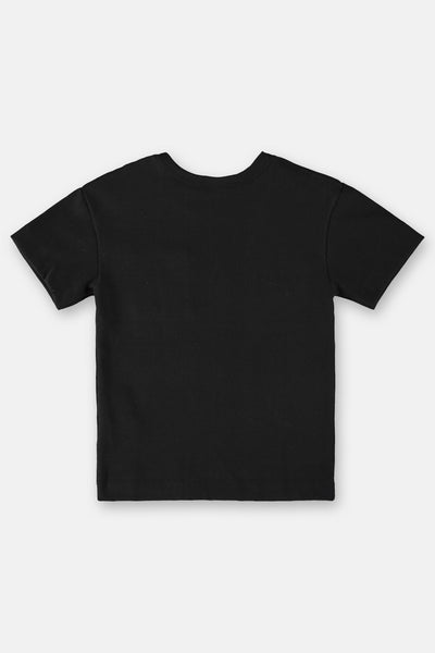 Textured Black T-Shirt