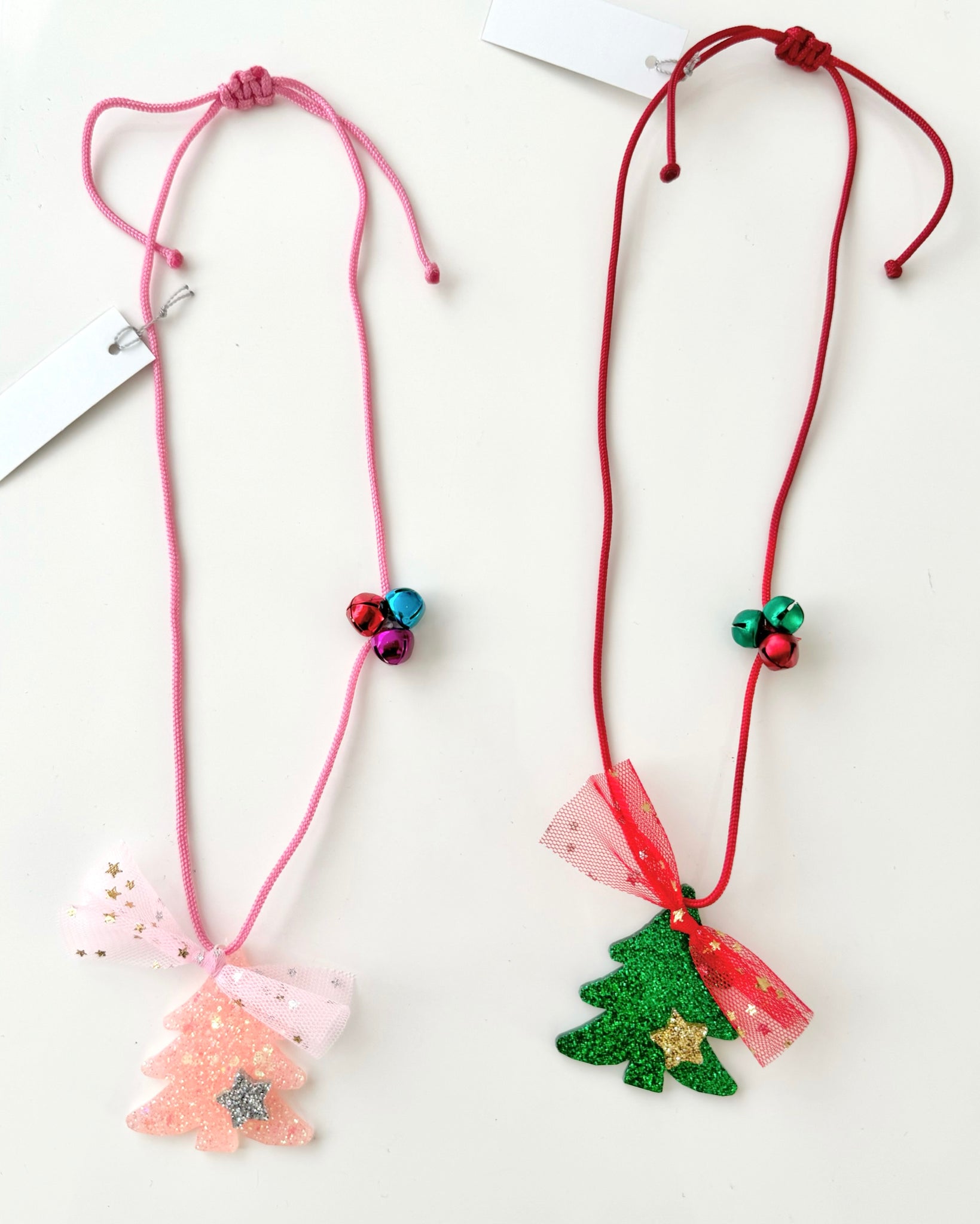 Christmas Tree Resin Necklaces