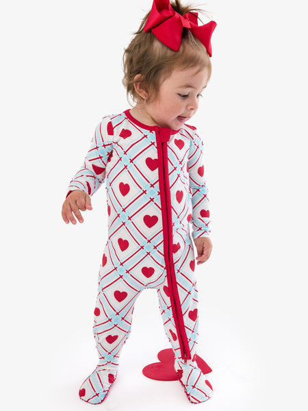 Sweetheart One Piece Footie Pajama