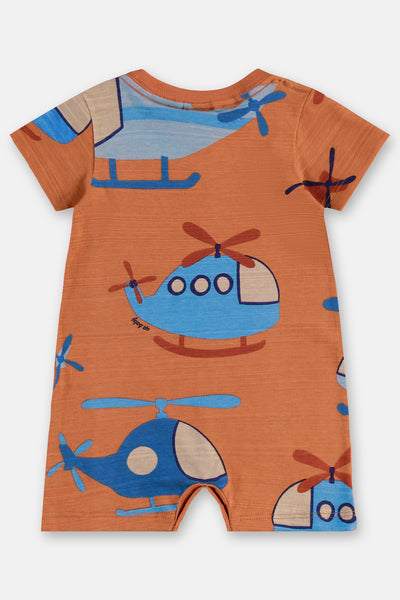Helicopter Romper: 3-6m