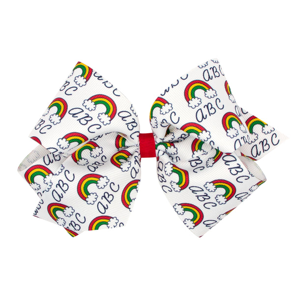 Back To School Grosgrain Hair Bows