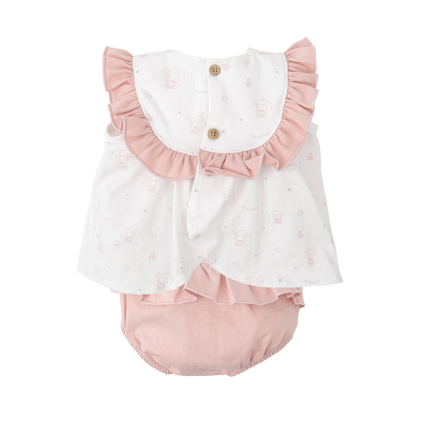 Baby Bear Top & Bloomer Set