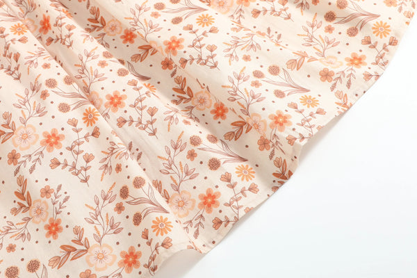 Delicate Floral Collared Dress