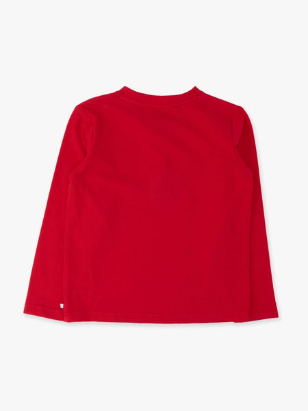 Christmas Tree Embroidered Henley Tee