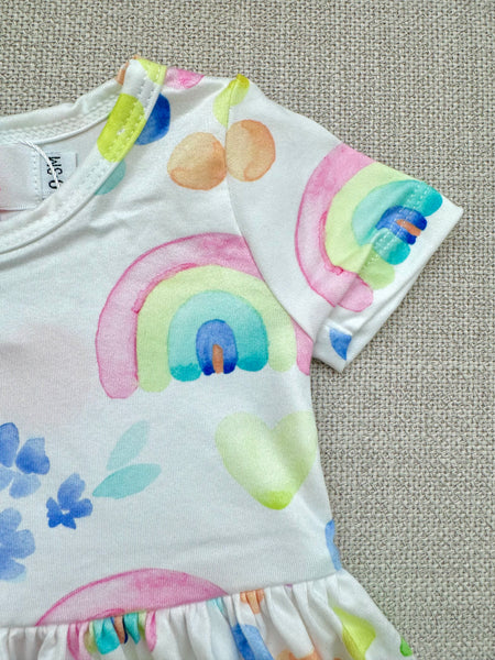 Aquarelle Rainbow Twirl Bodysuit