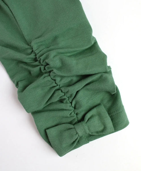 Ivy Ruched Bow Leggings: 7Y