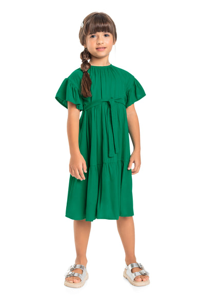Cecilia Green Woven Dress