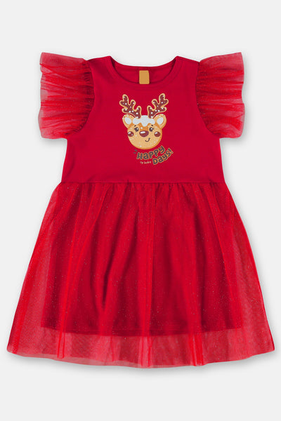 Chic Rudolph Night Dress with Sleep Mask