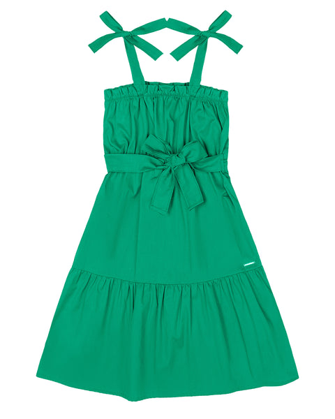 Holiday Green Woven Dress: 4T & 6Y
