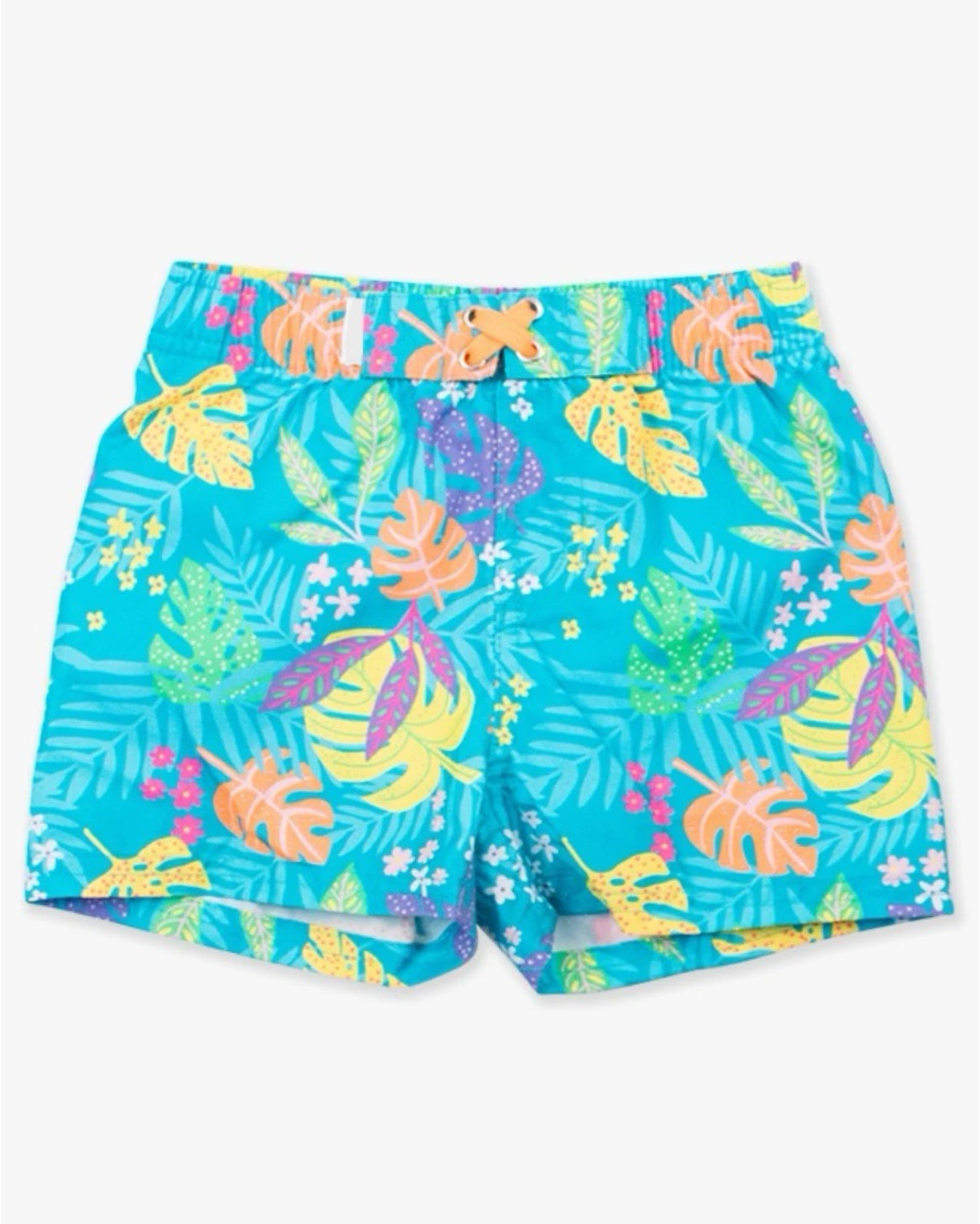 Vibrant Tropical Swim Trunk