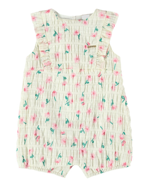 Daisies Woven Pleated Romper