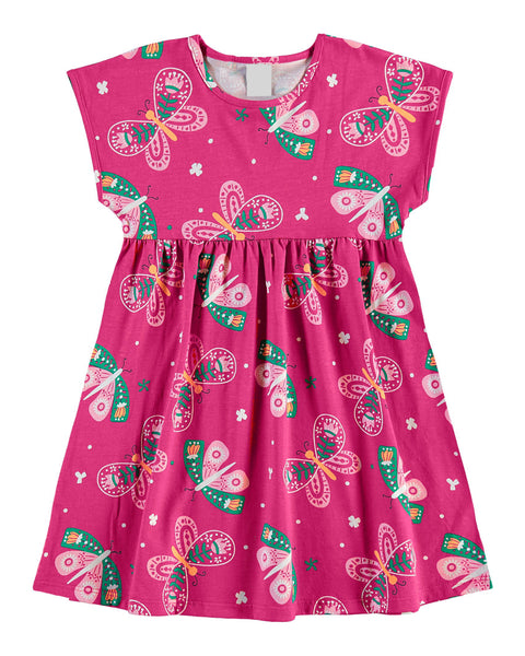 Butterfly Fuchsia Dress