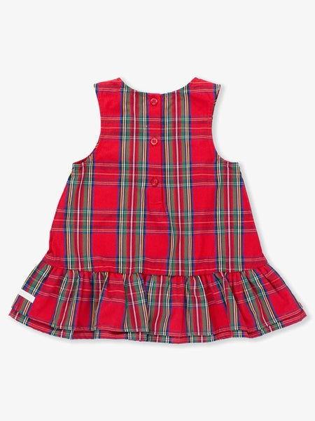 Holiday Plaid Jumper Dress