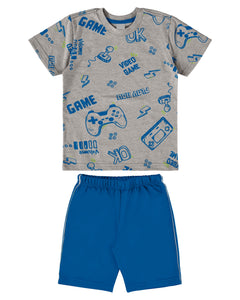 Gamer Grey & Blue Set